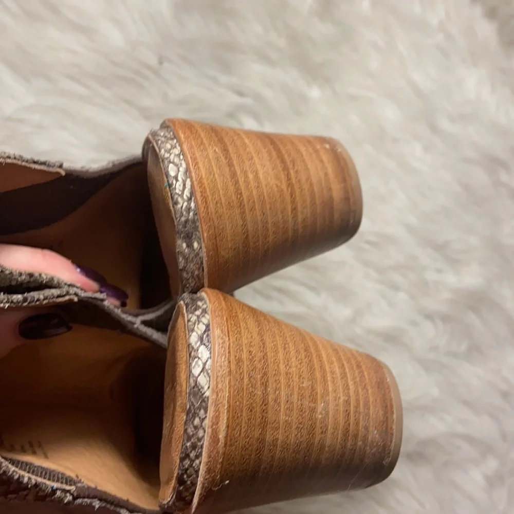 Gentle Souls Harlie Slingback snake print Shoes